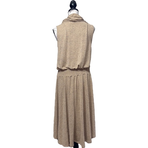 ❌SOLD❌ Soft Surroundings Dress Sz Tall Medium 10-12 Tan Sleeveless Kerry Knit - Picture 3 of 10